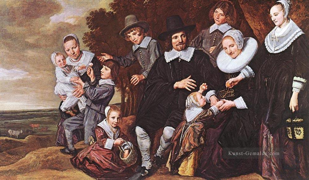 Familiengruppe in einer Landschaft 1648 Porträt Niederlande Goldenes Zeitalter Frans Hals Ölgemälde